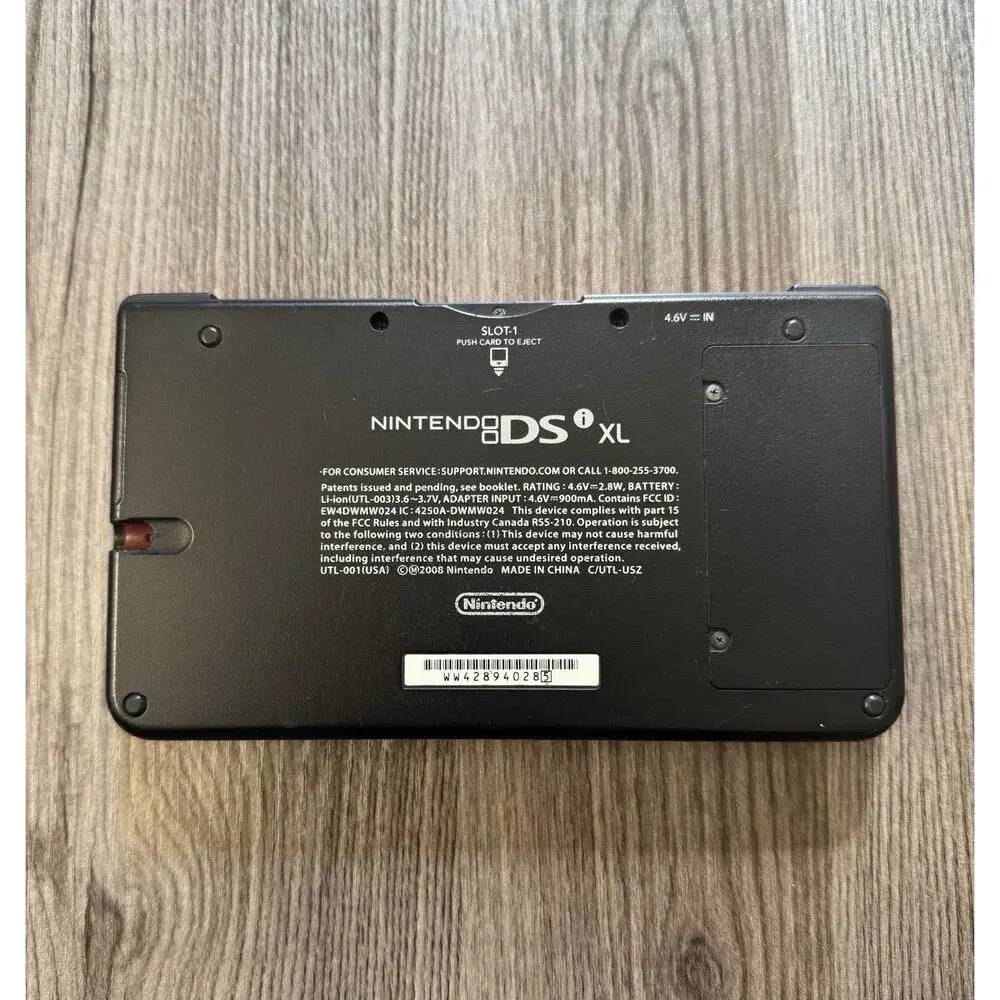 Nintendo DSi XL Red Console UTL-001 w/ 4GB Memory Card, Charger, & Case Modded